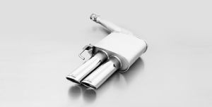 Remus Sportschalldämpfer rechts mit 2 Endrohren Ø 84 mm schräg passend für Audi A5 3,0l 245kW Quattro (4WD)