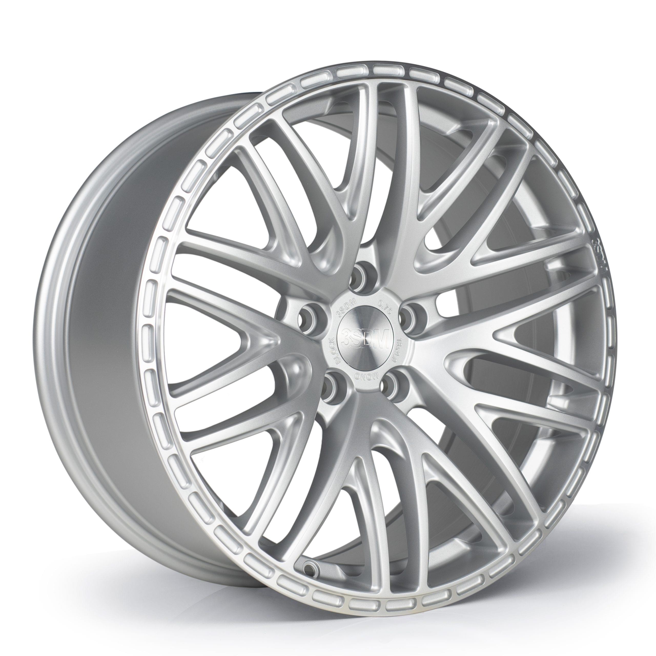 3SDM 0.75 9x18 5x112 ET35 CB73.1 Satin Silver / Machined Lip