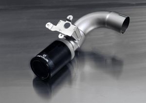 Remus Endrohr-Set für BMW M235i li/re je 1 Endrohr Ø 84 mm Street Race Black Chrome mit integriertem Klappensystem passend für BMW M235i 3,0l 240kw