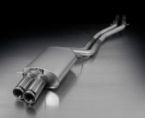 Remus Sportschalldämpfer rechts mit 2 Endrohren Ø 84 mm Street Race passend für BMW Z4 2,5l 150kw