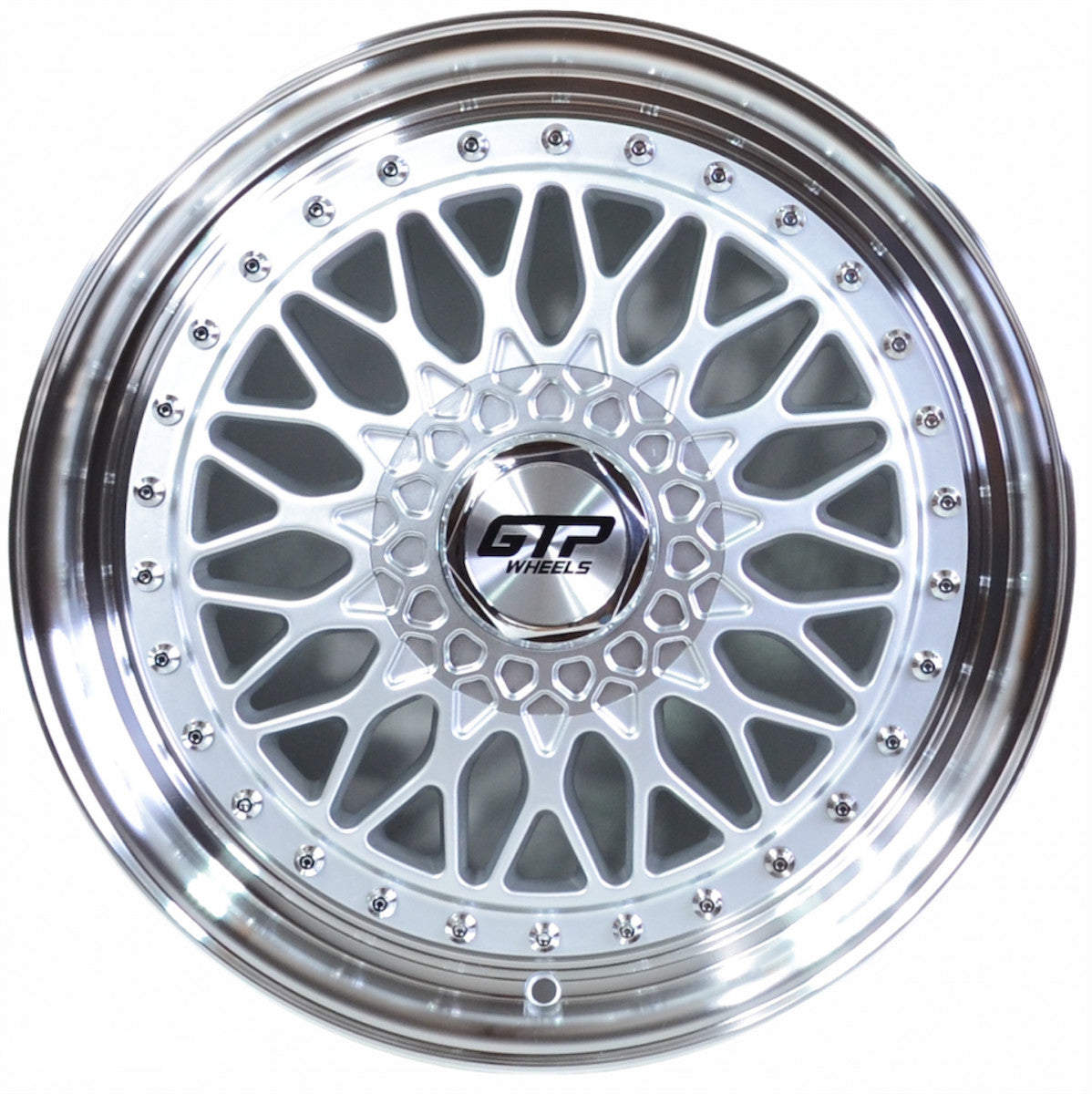 GTP 072 7,0x15 8x100/108 ET35 Silber Poliert Flow Forming GTP WHEELS 7,0x15 ET35 8x100 Alufelge