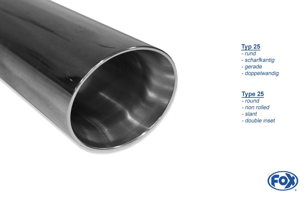 Fox Auspuff Sportauspuff Endschalldämpfer für Mini Cooper R55 1.6l 85kW