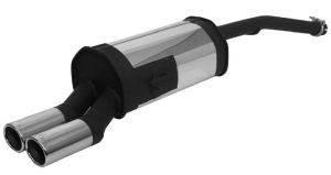 Remus Sportschalldämpfer mit 2 Endrohren 82x67 mm passend für Ford Fusion 1,4l TDCi 50kW
