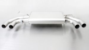 Remus Edelstahl Sportschalldämpfer mittig für Links/Rechts-Anlage (ohne Endrohre) Serienrohr Ø 54 mm REMUS Rohr Ø 60 mm passend für Hyundai Tucson 2.0l CRDI 136 kW 2WD/4WD