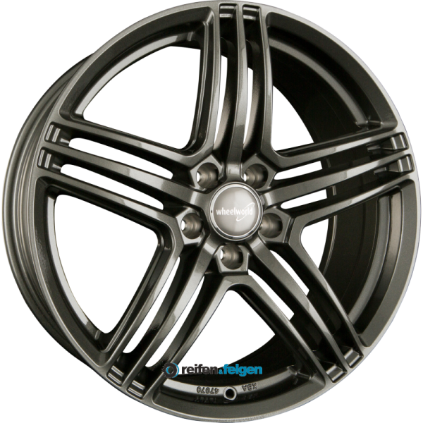 2DRV WH12 7.5x17 ET35 5x112 NB66.6 Dark Gunmetal Glänzend (DGM+)