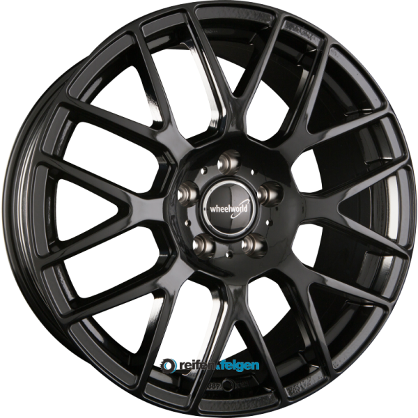 2DRV WH26 7.5x17 ET38 4x108 NB72.6 Schwarz Glanz Lackiert (SW+)