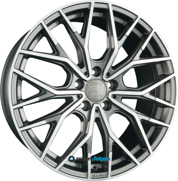 2DRV WH37 8.5x19 ET40 5x112 NB66.6 Daytona Grau Hochglanzpoliert (DGP+)