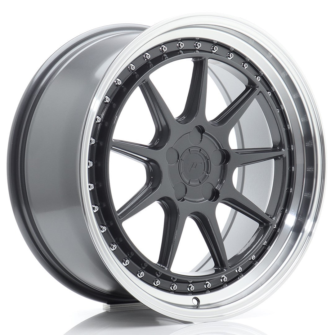 JR Wheels JR47 8,5x19 ET15-35 5H BLANK Hyper Gray w/ Machined Lip – Felgen kaufen | EU-weiter Versand 8,5x19 ET15-35 5x100, 5x105, 5x108, 5x110, 5x112, 5x114,3 Alufelge