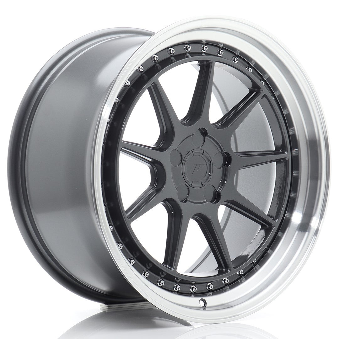 JR Wheels JR47 9,5x19 ET15-35 5H BLANK Hyper Gray w/ Machined Lip – Felgen kaufen | EU-weiter Versand 9,5x19 ET15-35 5x100, 5x105, 5x108, 5x110, 5x112, 5x114,3 Alufelge
