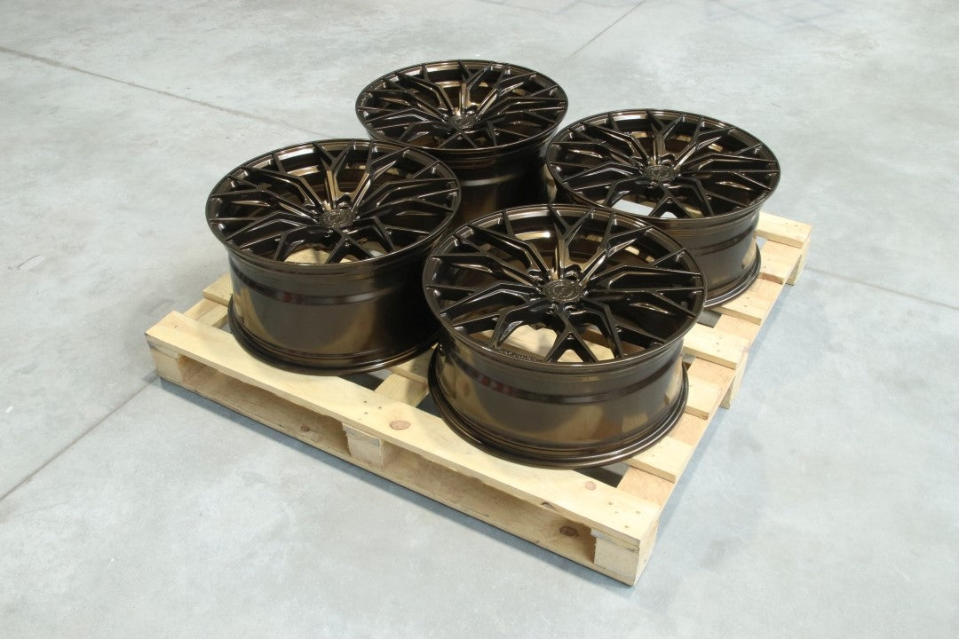 SET-CVR#69 – Set of CVR1 20x9 ET37 + 20x10 ET42 5x112 Gloss Bronze