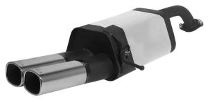 Remus Sportschalldämpfer mit 2 Endrohren 92x78 mm passend für Mazda 323S 2,0l DITD 66kw