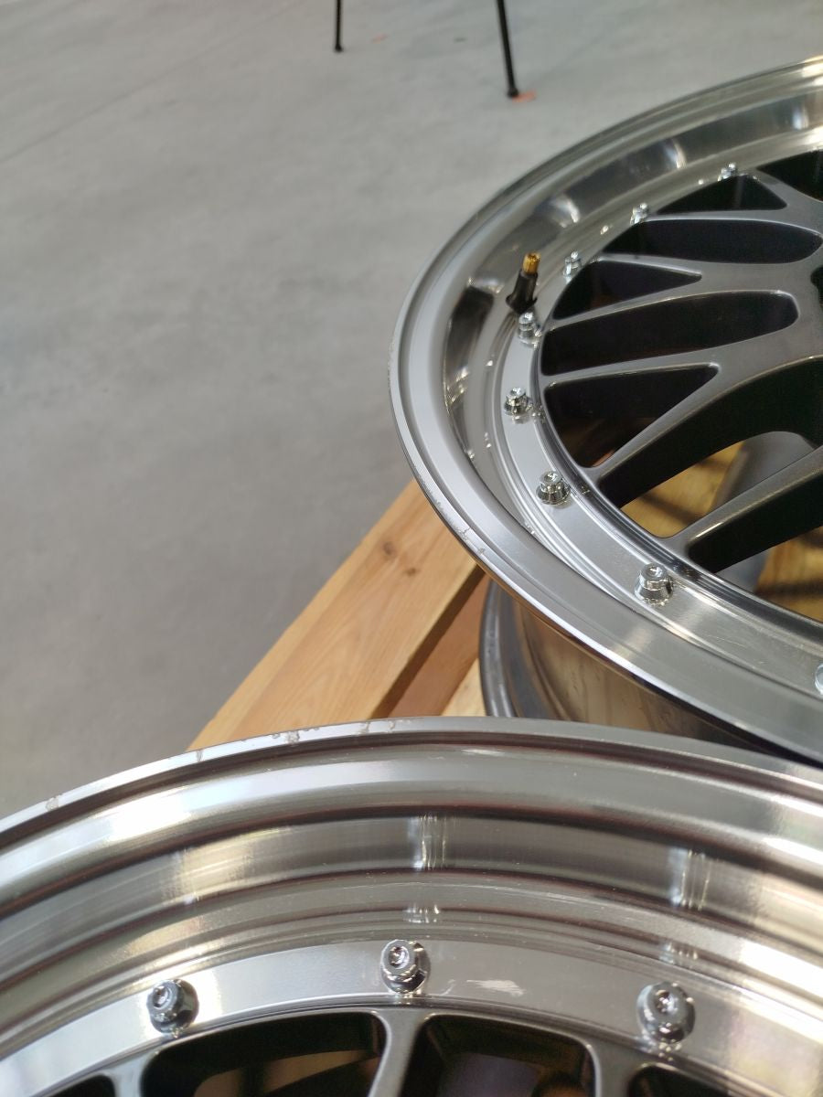 SET-JR#414 – Set of JR23 18x8 ET40 5x100 Hyper Gray w/Machined Lip