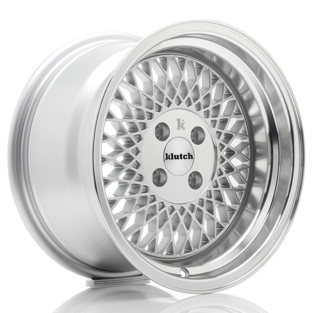 Klutch SL1 16x8 ET15 BLANK Silver w/ Machined Lip