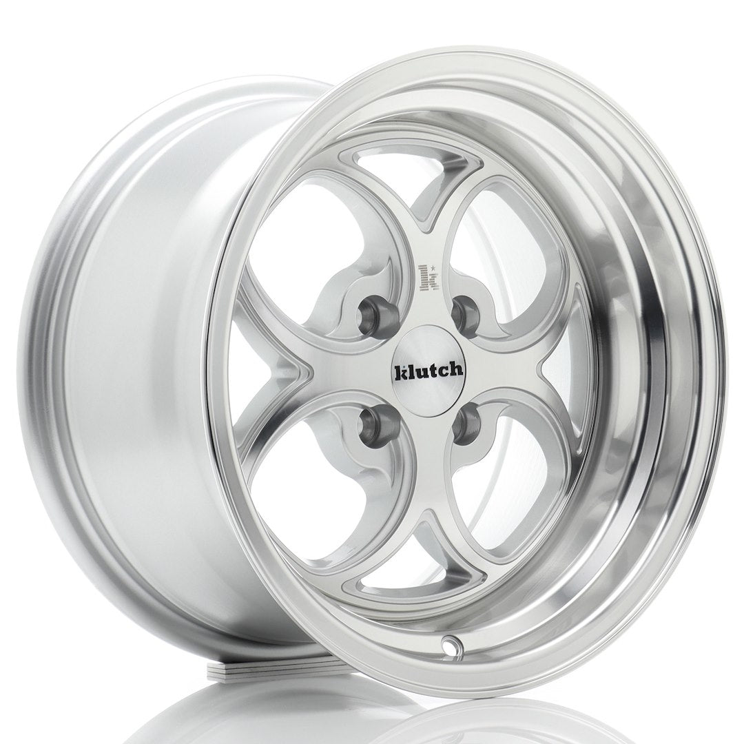 Klutch SL2 16x8 ET10 4x100 Silver Machined Face