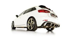 Remus Sportschalldämpfer mittig für  links/rechts-Anlage (ohne Endrohre) mit 2 integrierten Klappen, inkl. (EG-) Genehmigung passend für Audi RS3 2.5l 294kW 2019=> (DNW mit OPF)
