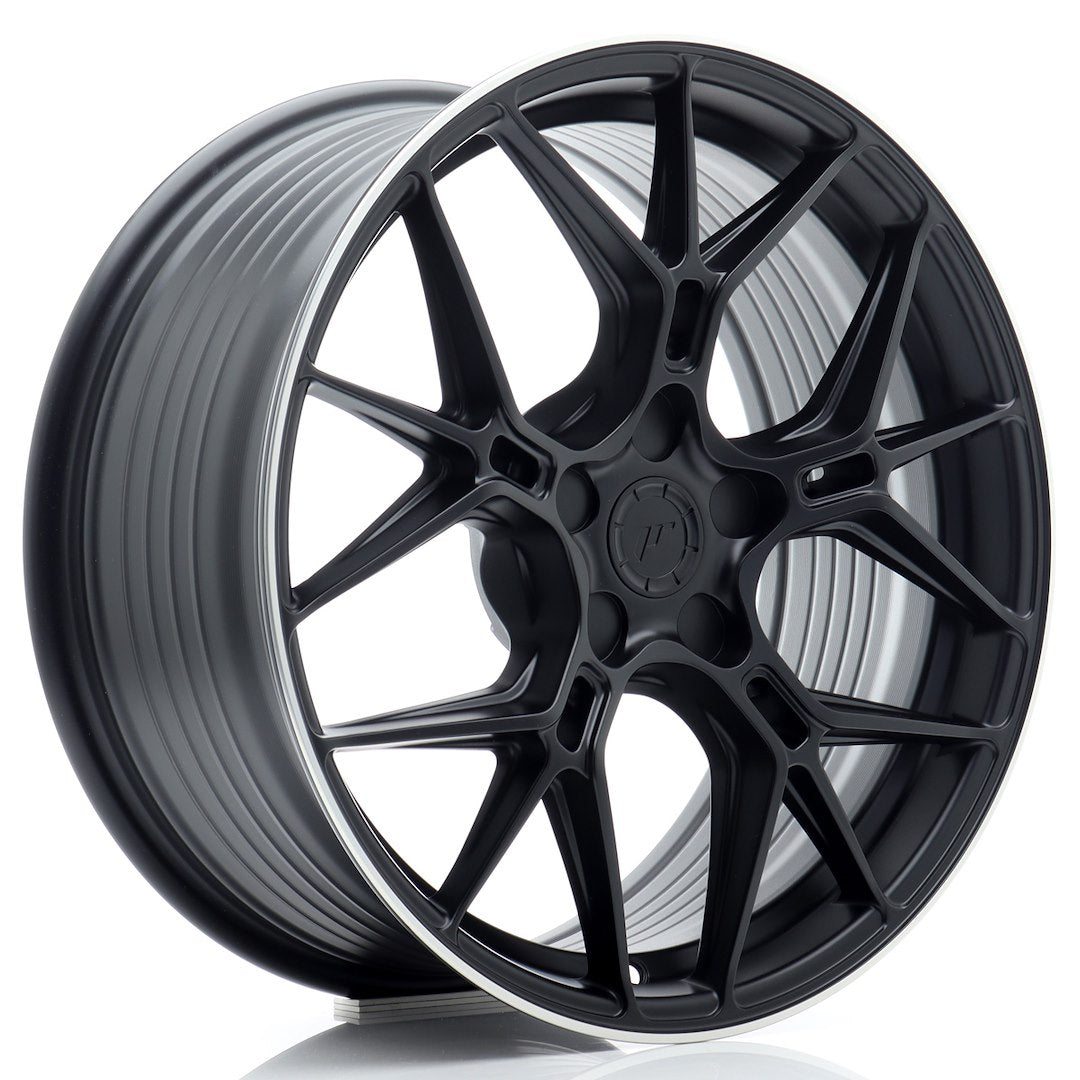 JR Wheels JR51 8x18 ET20-45 5H BLANK Satin Black w/ Machined Lip – Felgen kaufen | EU-weiter Versand 8x18 ET20-45 5x100, 5x105, 5x108, 5x110, 5x112, 5x114,3, 5x115, 5x118, 5x120 Alufelge Satin Black
