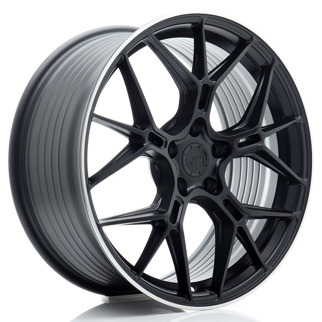JR Wheels JR51 8,5x19 ET35 5x112 Satin Black w/ Machined Lip – Felgen kaufen | EU-weiter Versand 8,5x19 ET35 5x112 Alufelge Satin Black