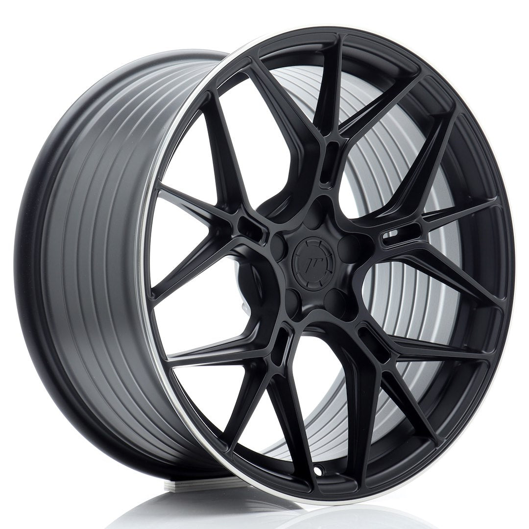 JR Wheels JR51 9,5x19 ET20-45 5H BLANK Satin Black w/ Machined Lip – Felgen kaufen | EU-weiter Versand 9,5x19 ET20-45 5x100, 5x105, 5x108, 5x110, 5x112, 5x114,3, 5x115, 5x118, 5x120 Alufelge Satin Black