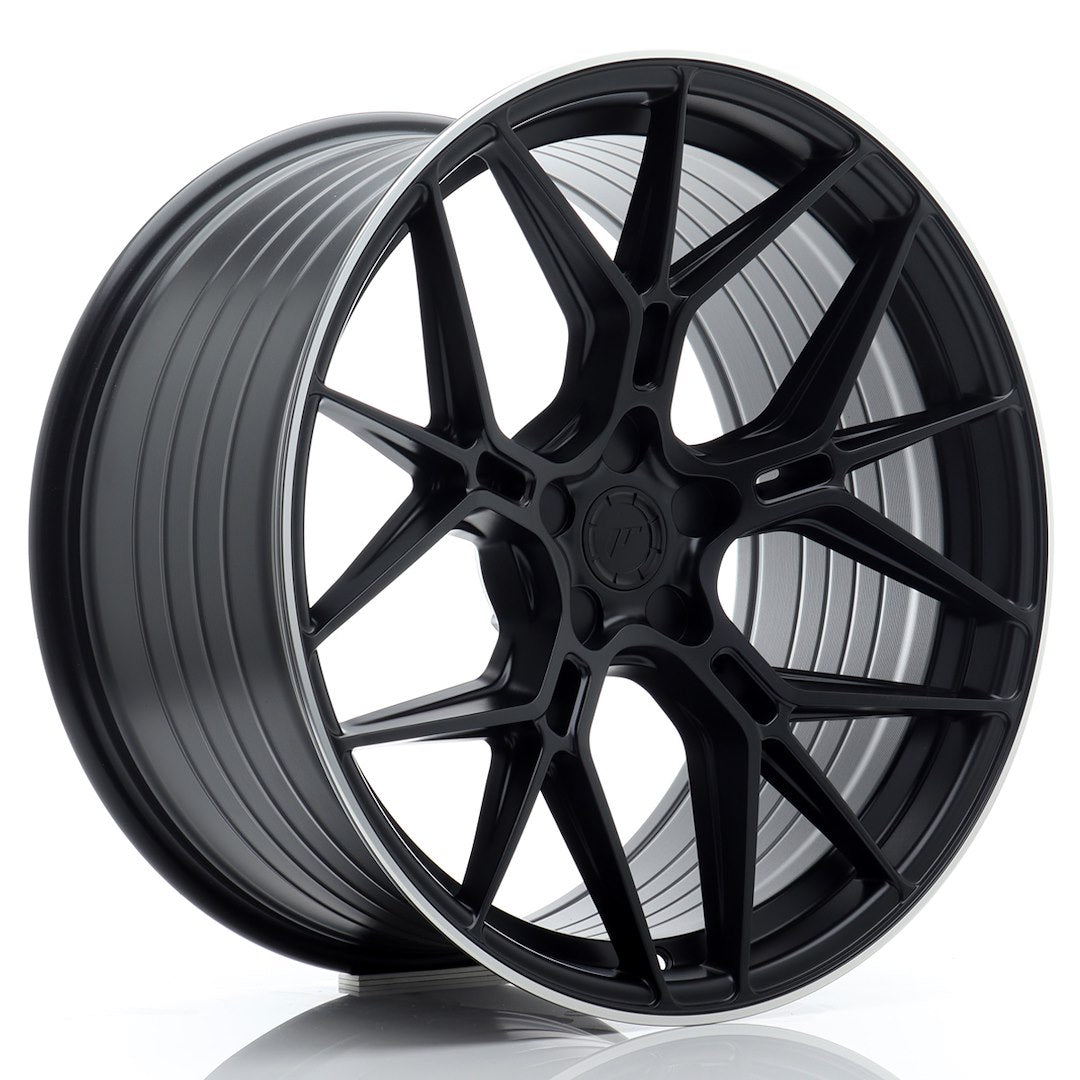 JR Wheels JR51 10,5x20 ET15-35 5H BLANK Satin Black w/ Machined Lip – Felgen kaufen | EU-weiter Versand 10,5x20 ET15-35 5x108, 5x110, 5x112, 5x114,3, 5x115, 5x118, 5x120 Alufelge Satin Black