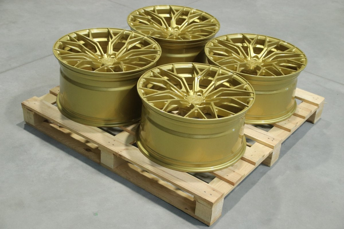 SET-CVR#136 – Set of CVR1 20x10 ET30 + 20x11 ET35 5x120 Gloss Gold