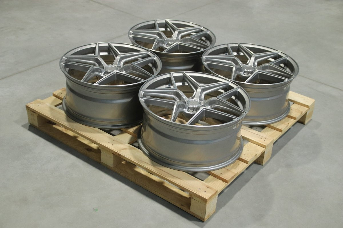 SET-CVR#140 – Set of CVR2 20x9 ET20 5x112 Brushed Titanium
