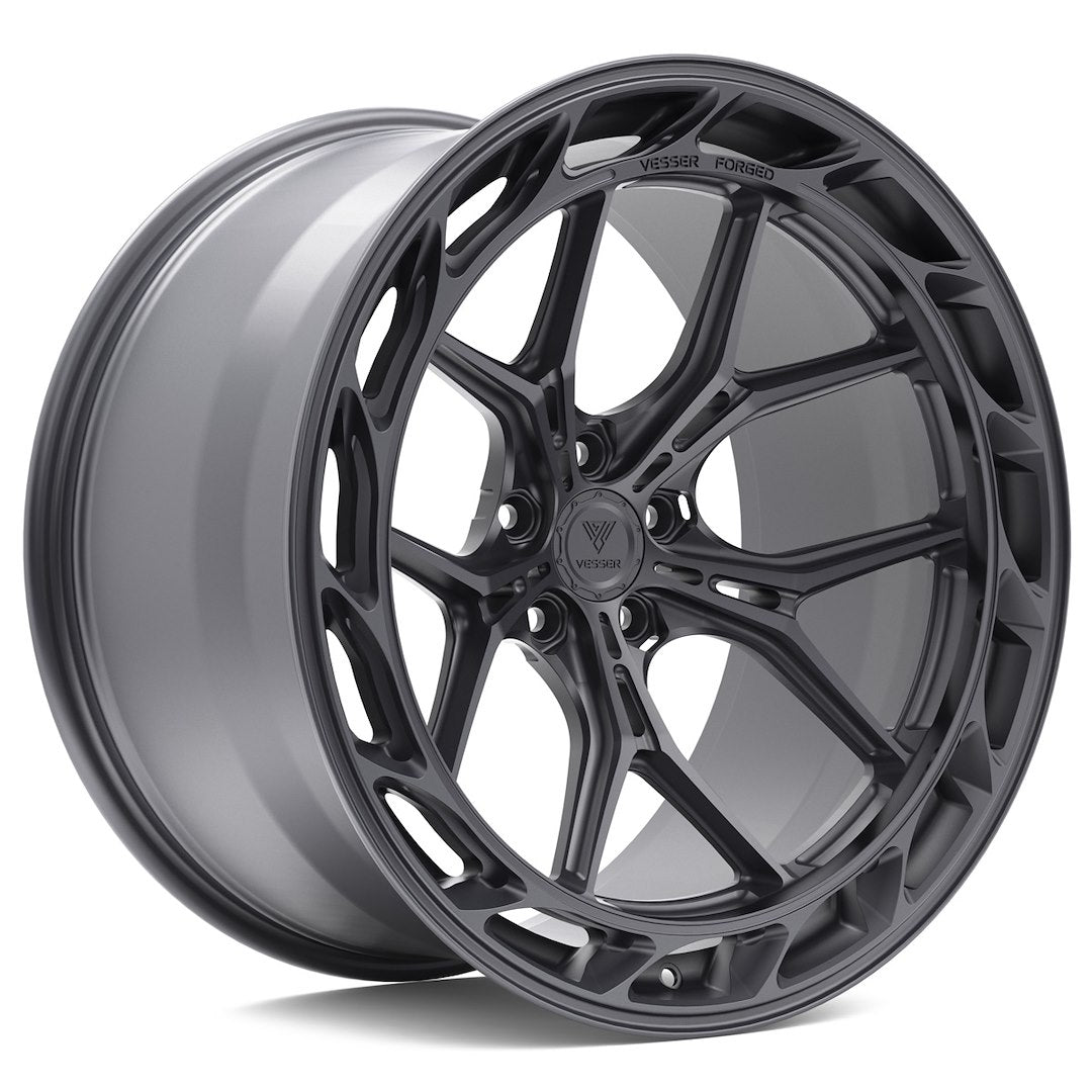 Vesser VSR8 Left 22x10,5 ET14 5x112 Custom Finish 10x22 ET14 5x112 Alufelge Silber