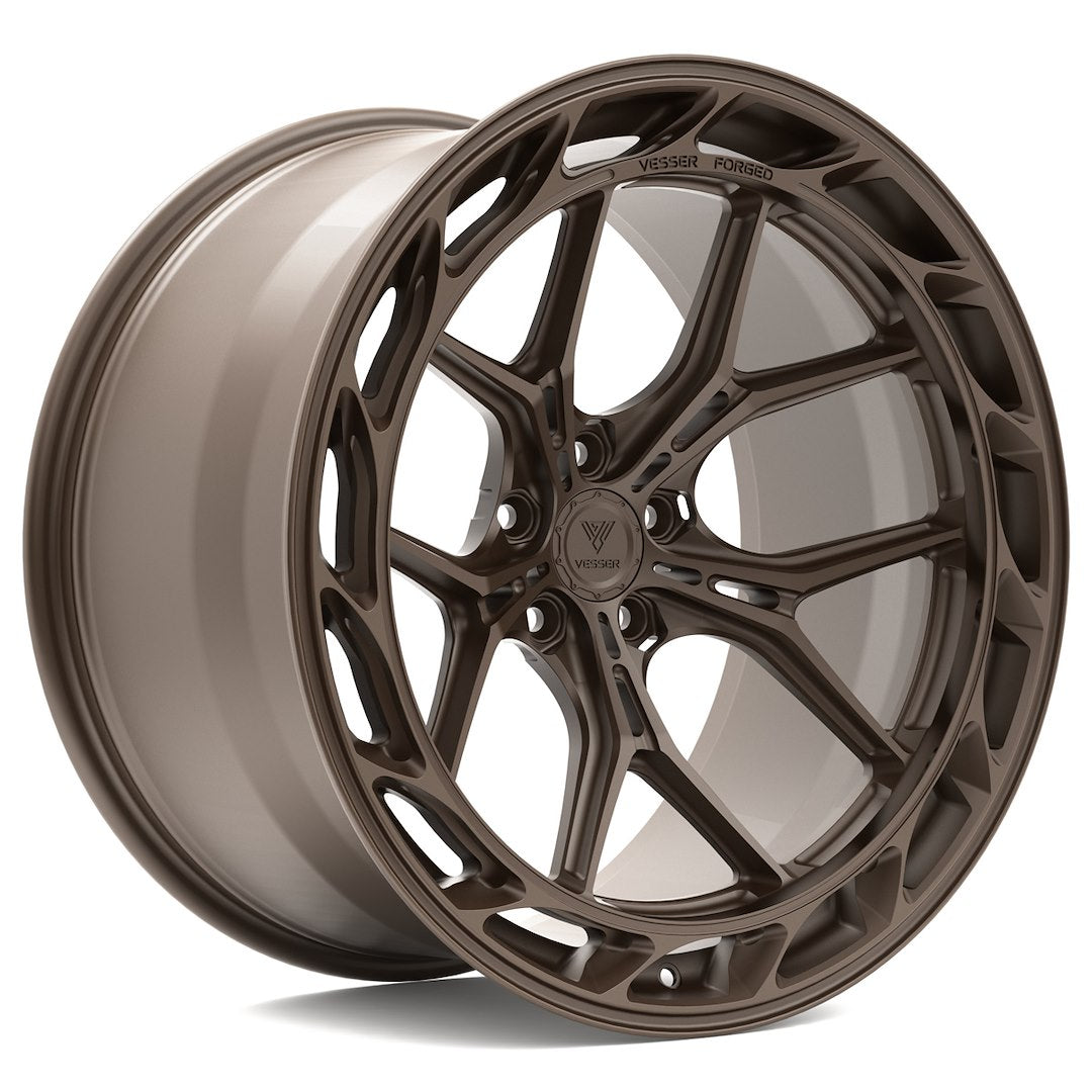 Vesser VSR8 Left 22x10,5 ET14 5x112 Custom Finish 10x22 ET14 5x112 Alufelge Silber