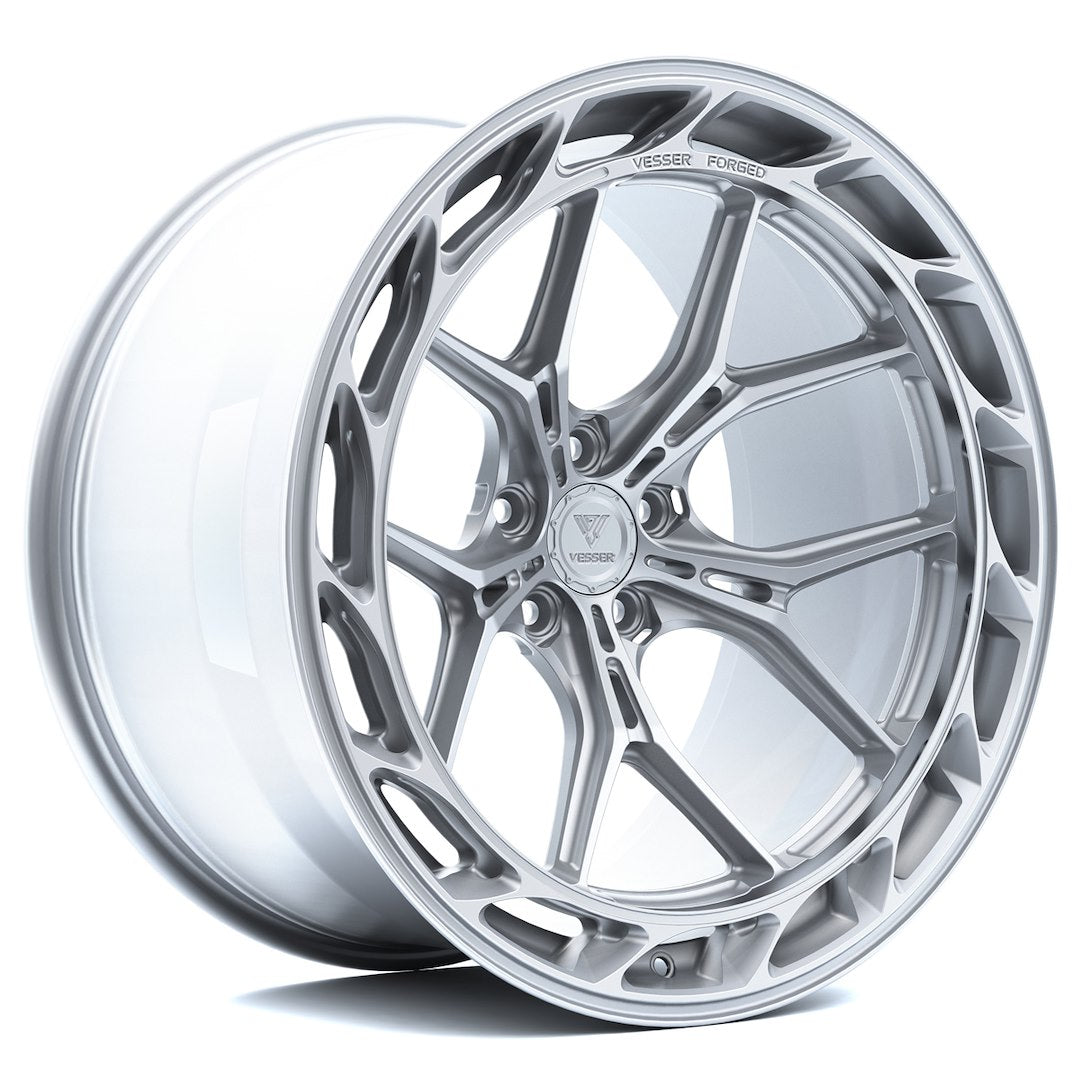 Vesser VSR8 Left 22x10,5 ET14 5x112 Custom Finish 10x22 ET14 5x112 Alufelge Silber