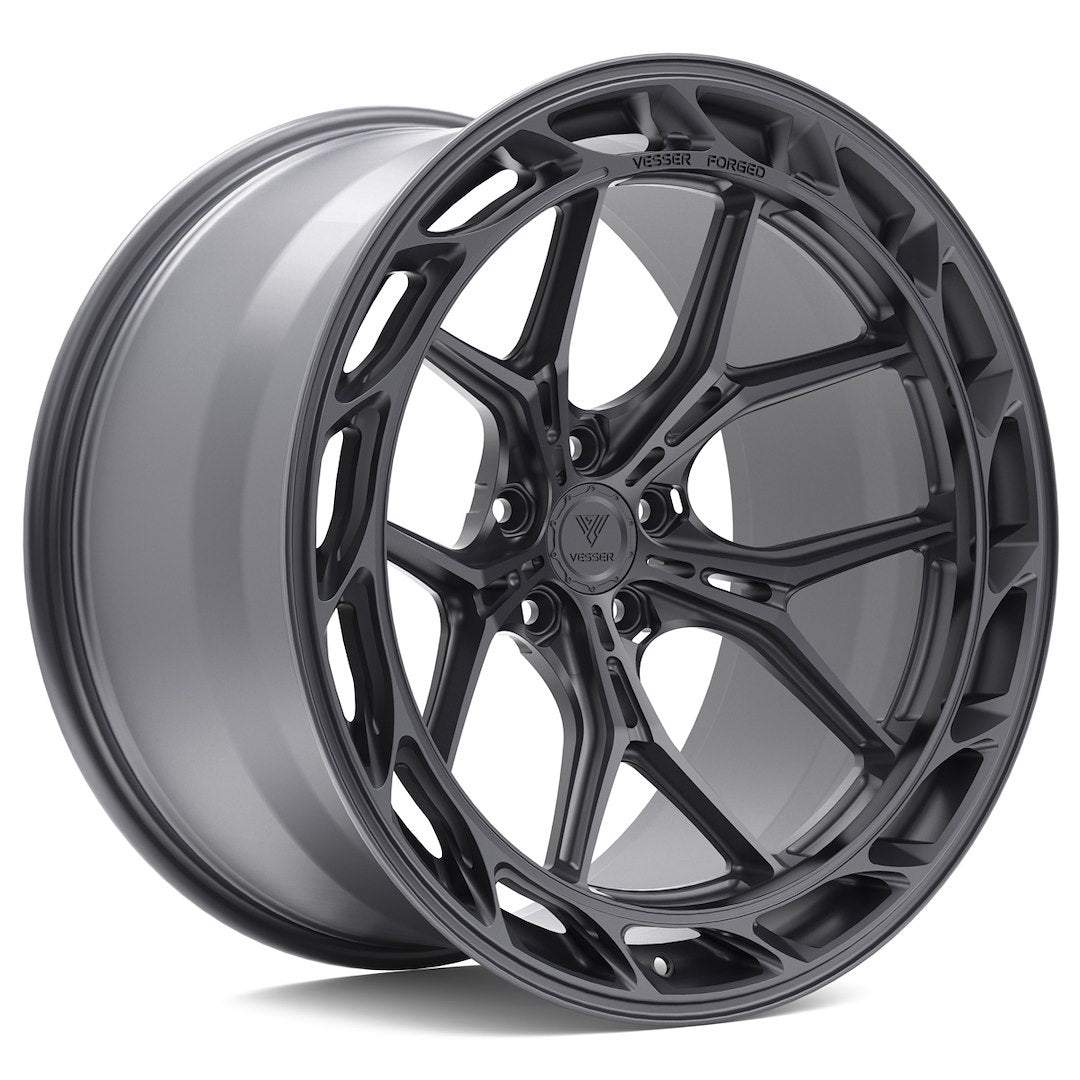 Vesser VSR8 Right 22x10,5 ET14 5x112 Custom Finish 10x22 ET14 5x112 Alufelge Silber
