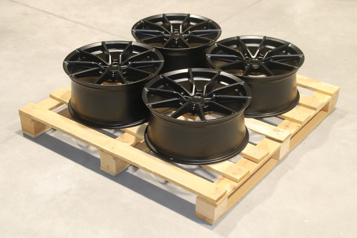 SET-JR#534 – Set of SL02 18x8 ET35 + 18x8,5 ET40 5x114,3 Matt Black