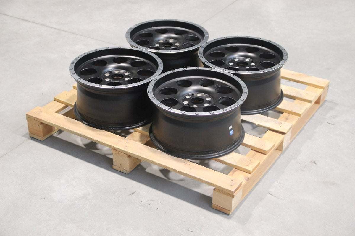 SET-JR#555 – Set of JRX4 17x8,5 ET35 6x114,3 Matt Black w/ Machined Lip