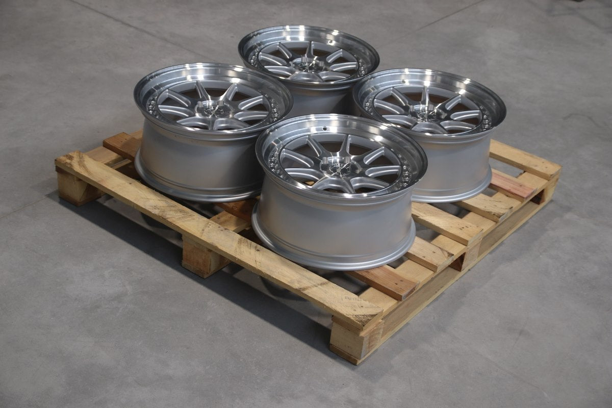 SET-JR#560 – Set of JR47 18x8,5 ET35 5x110 Silver Machined Face