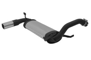 Remus Sportschalldämpfer mit 1 Endrohr 92x78 mm passend für Mitsubishi Space Star 1,9l DI-D 75kw
