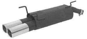 Remus Sportschalldämpfer mit 2 Endrohren 92x78 mm passend für Opel Astra F 1,8l 85kW