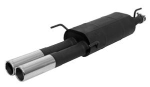 Remus Sportschalldämpfer mit 2 Endrohren Ø 76 mm passend für Opel Astra F 1,7l D 42kW