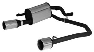 Remus Sportschalldämpfer mit links/rechts je 1 Endrohr Ø 102 mm passend für Opel Corsa D 1,3l D 55kW