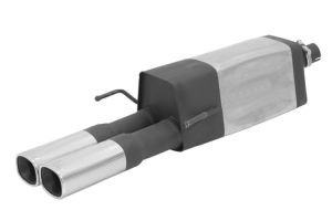 Remus Sportschalldämpfer mit 2 Endrohren 92x78 mm passend für Opel Astra G 2,0l D 74kW