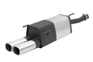Remus Sportschalldämpfer mit 2 Endrohren 92x78 mm passend für Opel Astra G 2,2l D 92kW