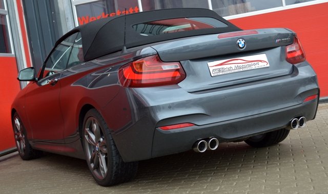 Friedrich Motorsport 90mm Duplex Auspuff Sportauspuff Auspuff für BMW 2er F22