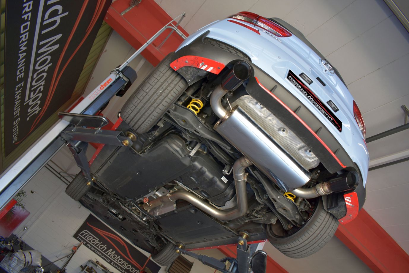 Friedrich Motorsport 90mm Duplex-Anlage Sportauspuff für Hyundai i30 PDE 2.0l