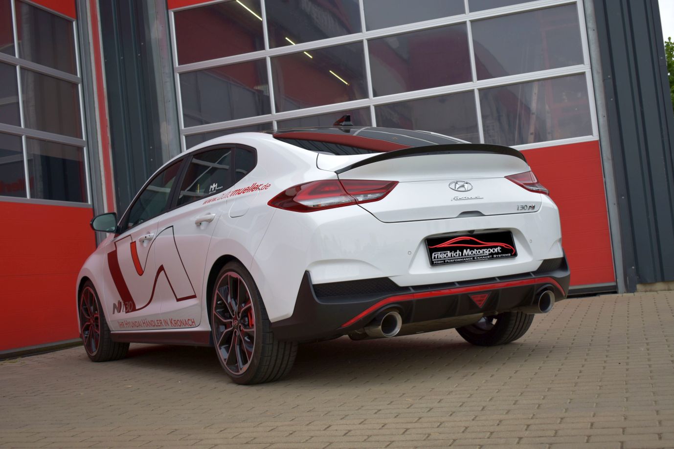 Friedrich Motorsport 90mm Duplex-Anlage Sportauspuff für Hyundai i30 PDE