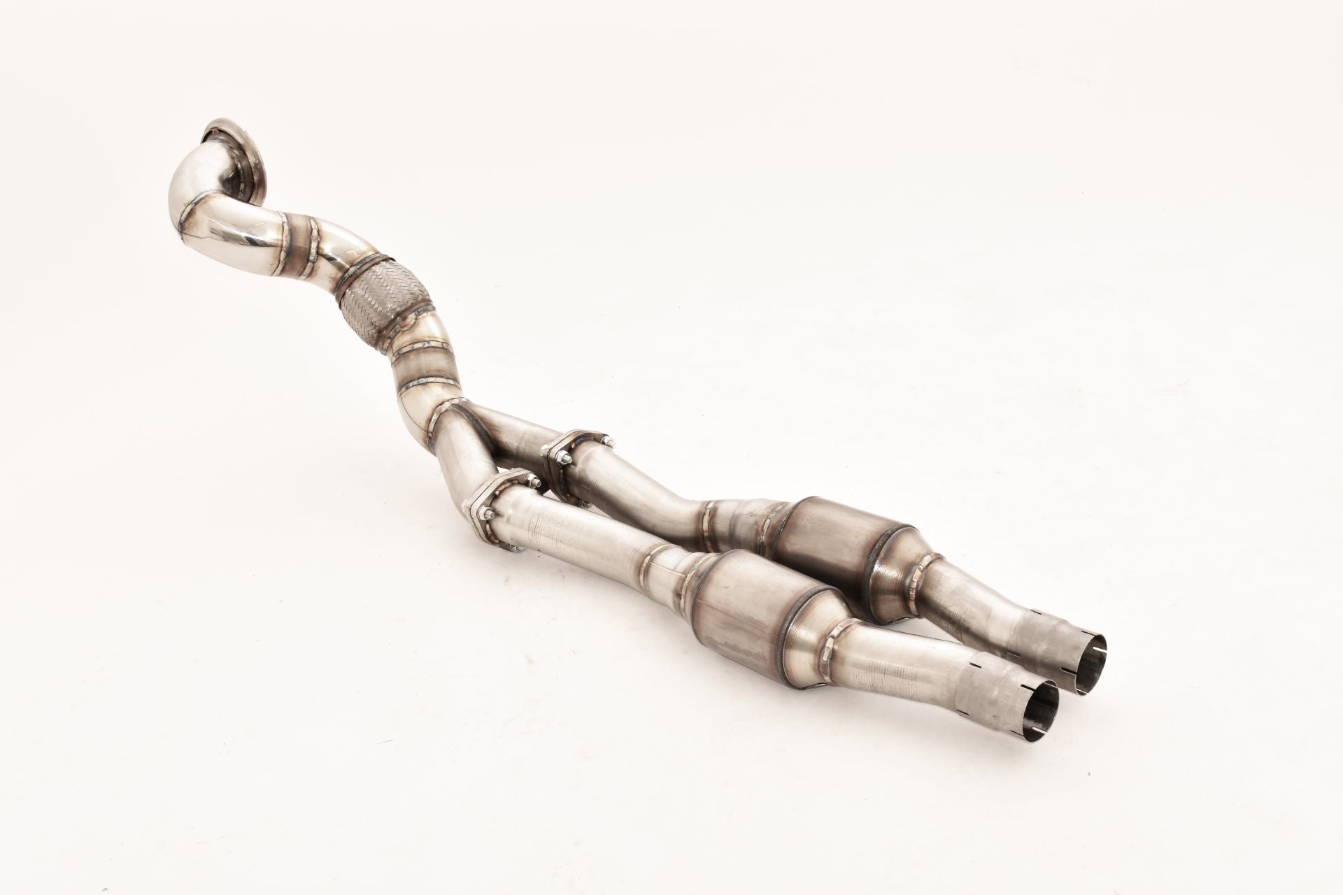 Friedrich Motorsport 1x90mm 2x70mm Downpipe 200 Zellen Sport Kat für Audi RS3 8V