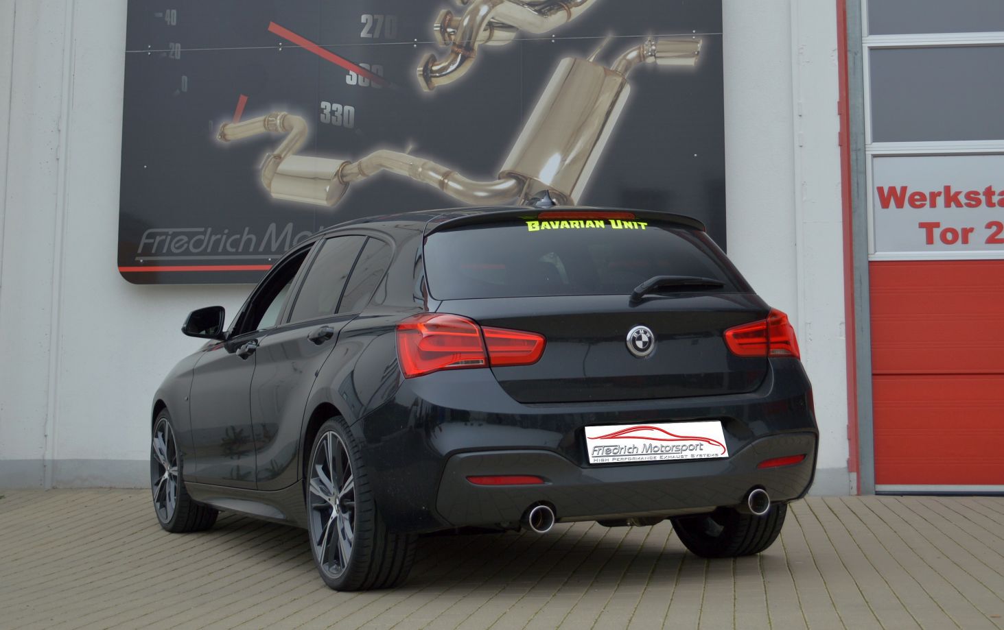 Friedrich Motorsport 90mm Duplex Sportauspuff Auspuff Anlage für BMW 1er F20/F21