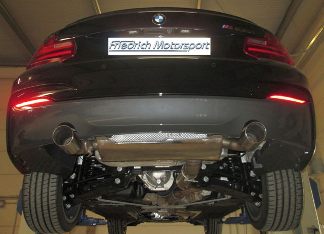 Friedrich Motorsport 90mm Sportauspuff für BMW 2er F22 ab 11/2013 Coupe/M235i