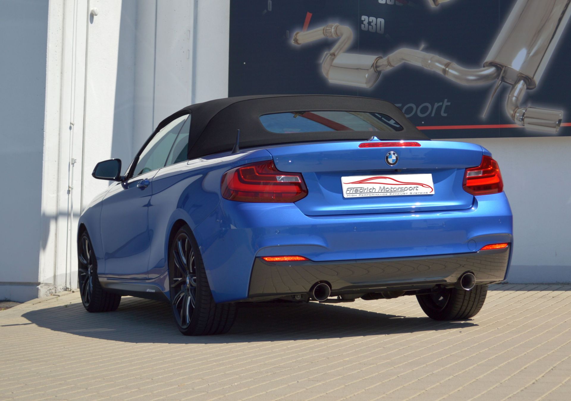 Friedrich Motorsport 90mm Duplex Auspuff Sportauspuff Auspuff für BMW 2er F22