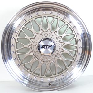 GTP 072 7,5x17 8x100/108 ET35 Champagner Poliert (Flow-Forming) GTP WHEELS 7,5x17 ET35 8x100 Alufelge