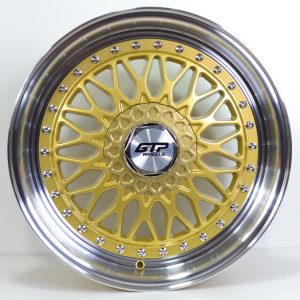 GTP 072 8,5x16 8x100/108 ET35 Gold Poliert Flow Forming GTP WHEELS 8,5x16 ET35 8x100 Alufelge Gold