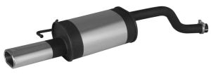 Remus Sportschalldämpfer mit 1 Endrohr 102x68 mm passend für Renault Twingo 1,5l dCi 47kW