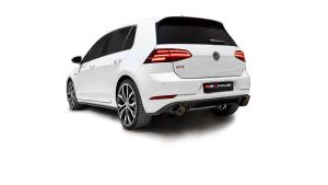 Remus Edelstahl Sportschalldämpfermittig für links/rechts-Anlage (ohne Endrohre)inkl. EG Genehmigung, passend für Volkswagen Golf VII 2,0l 180kW GTI (DKTB, mit OPF) ab 11/2018=>