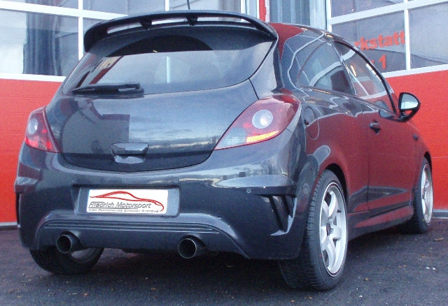 Friedrich Motorsport 70mm Duplex Sportauspuff für Opel Corsa D OPC Nürburgring